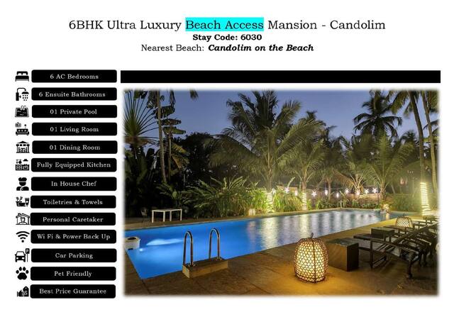 Ultra Luxury Beachfront 6 BHK Mansion